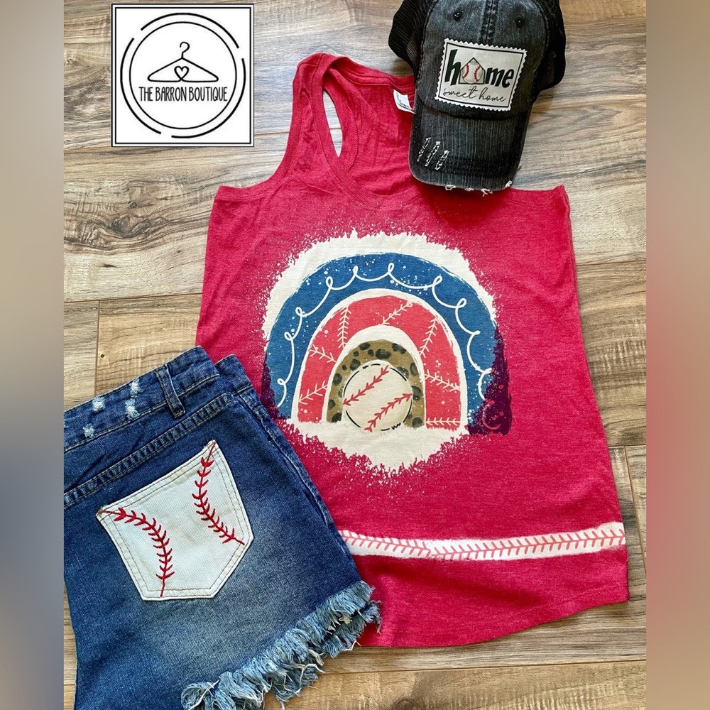 Denim Baseball Laced Shorts - Picture 2 of 5